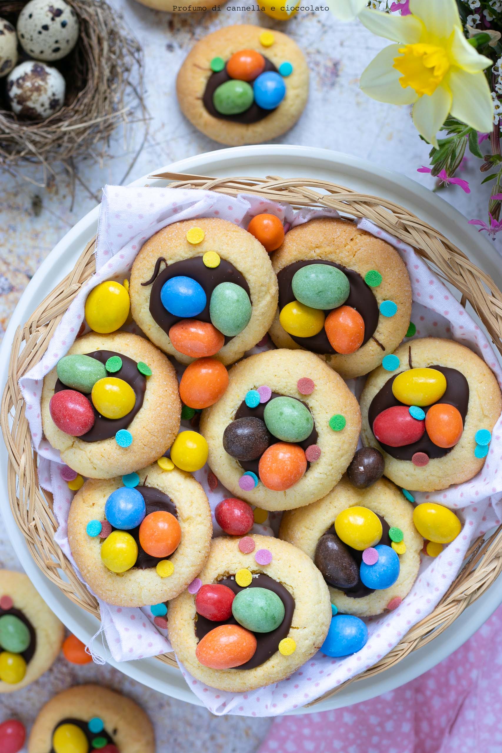 Biscotti nido di pasqua