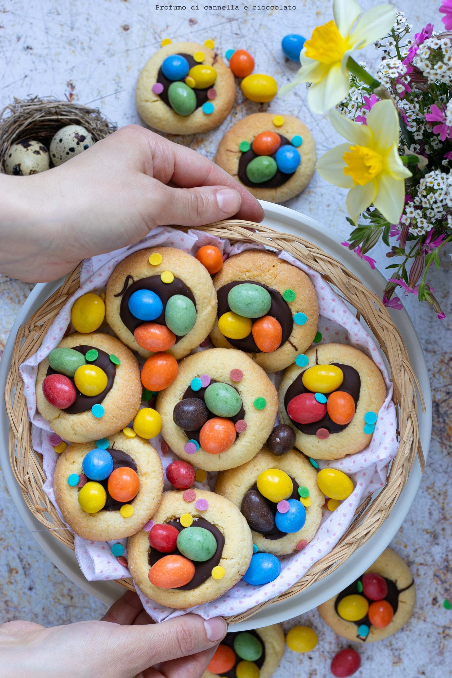 Biscotti nido di pasqua