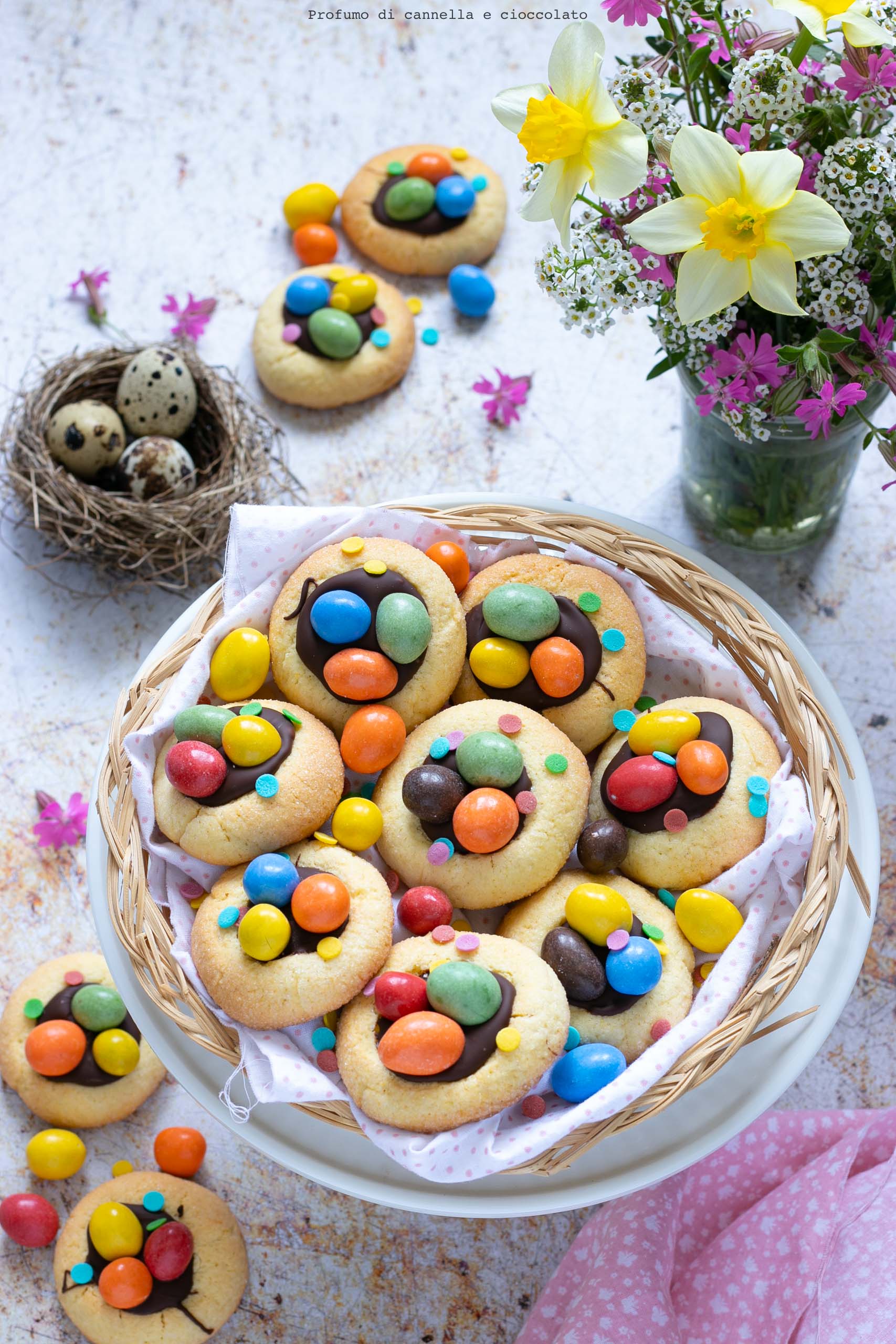 Biscotti nido di pasqua