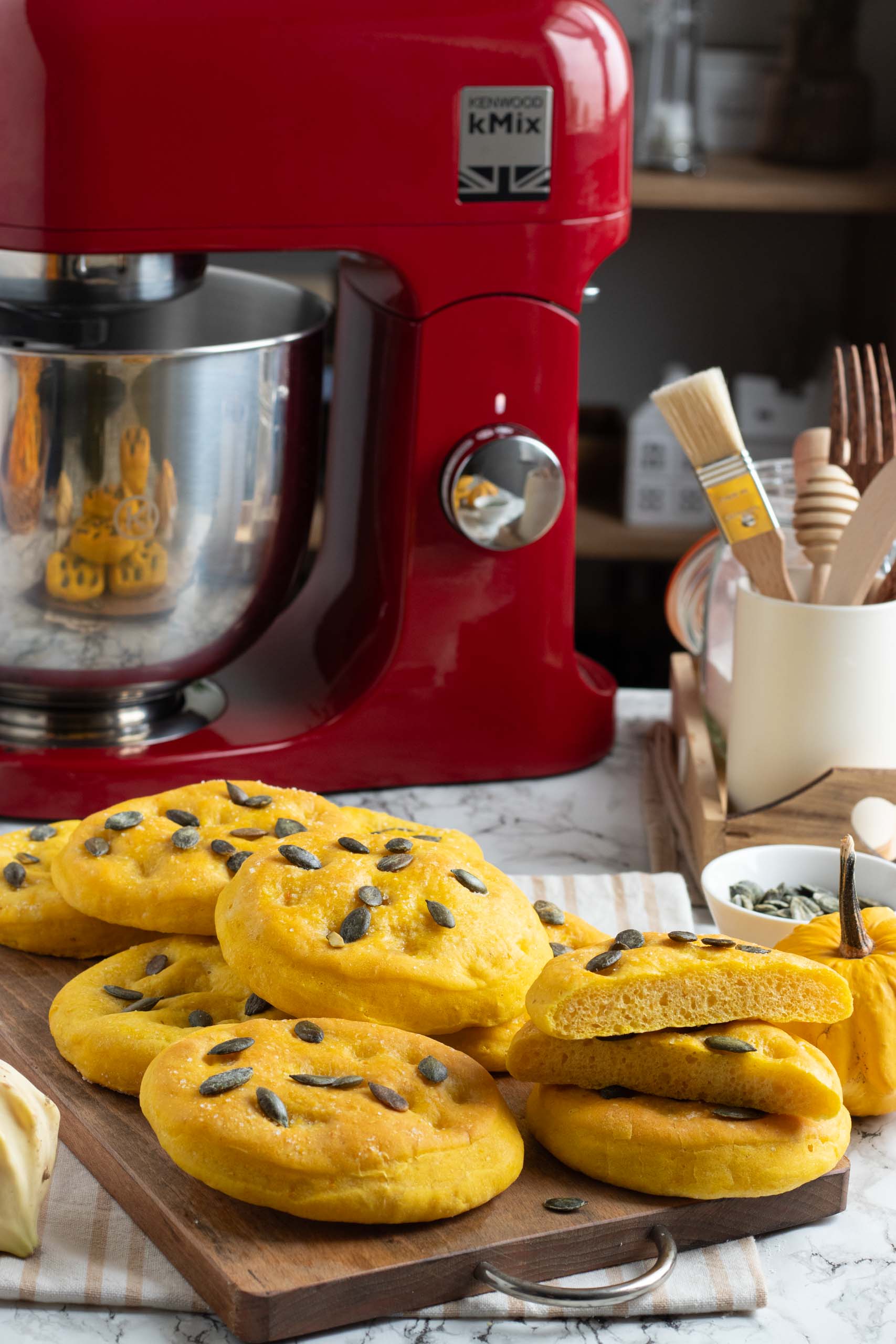 Focaccine alla zucca Focaccine alla zucca