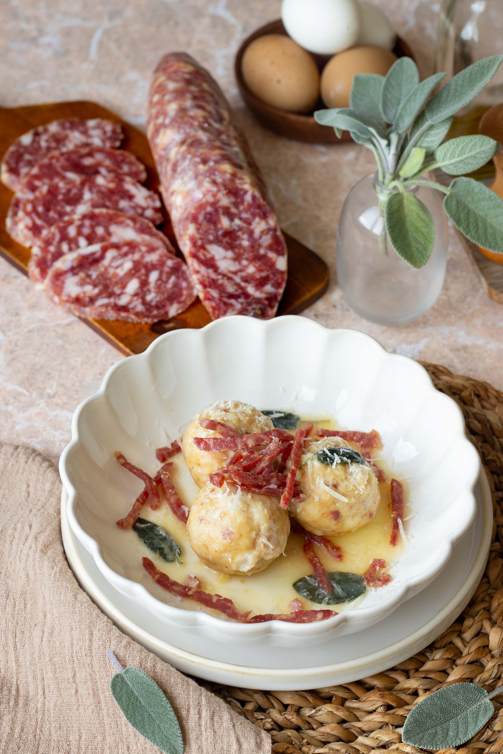 Canederli con Salame Felino IGP