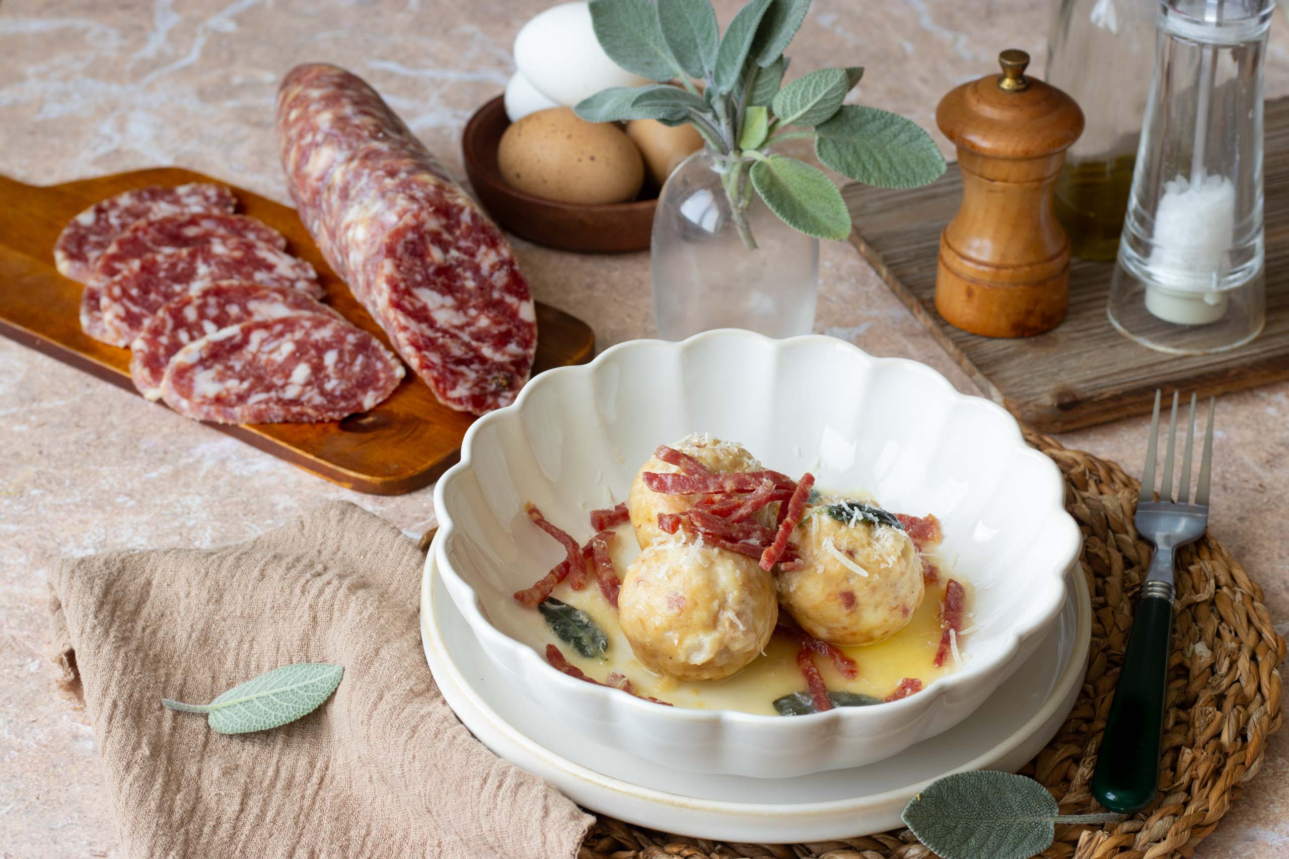 Canederli con Salame Felino IGP