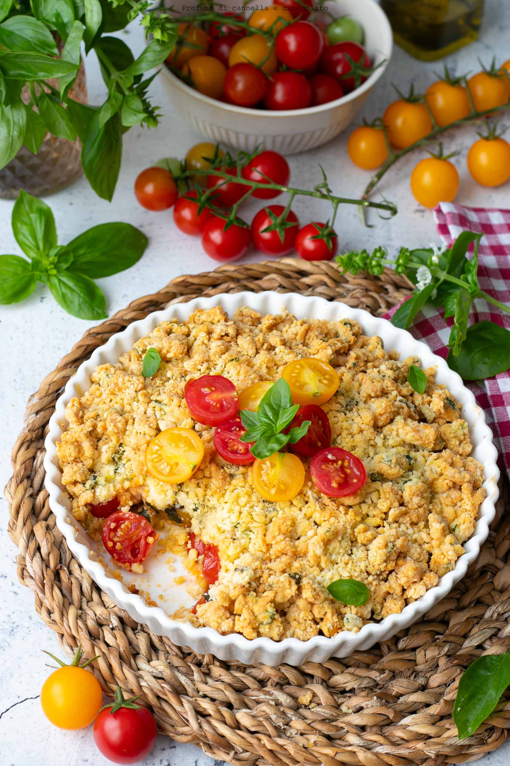 Crumble salato ai pomodorini Crumble salato ai pomodorini