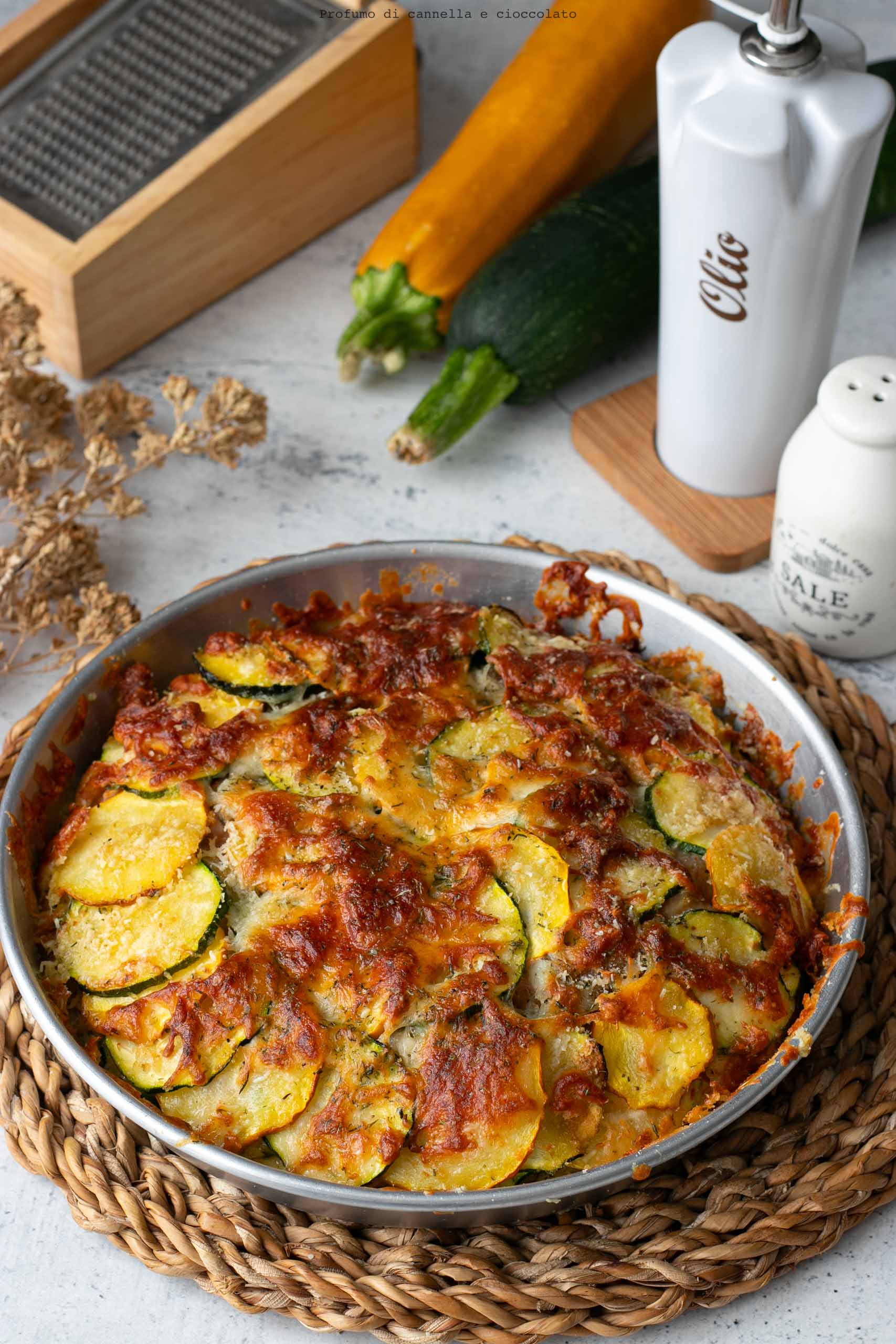 Tortino di zucchine prosciutto e formaggio Tortino di zucchine prosciutto e formaggio