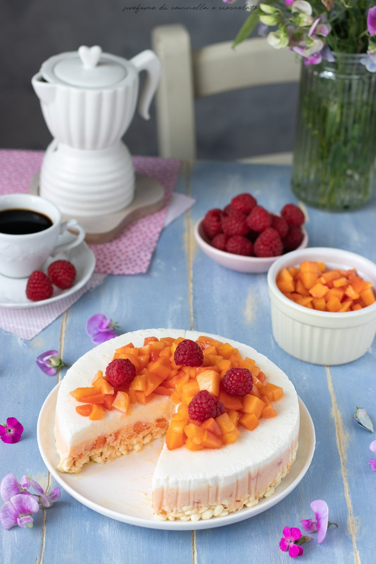 Torta gelato alla papaya