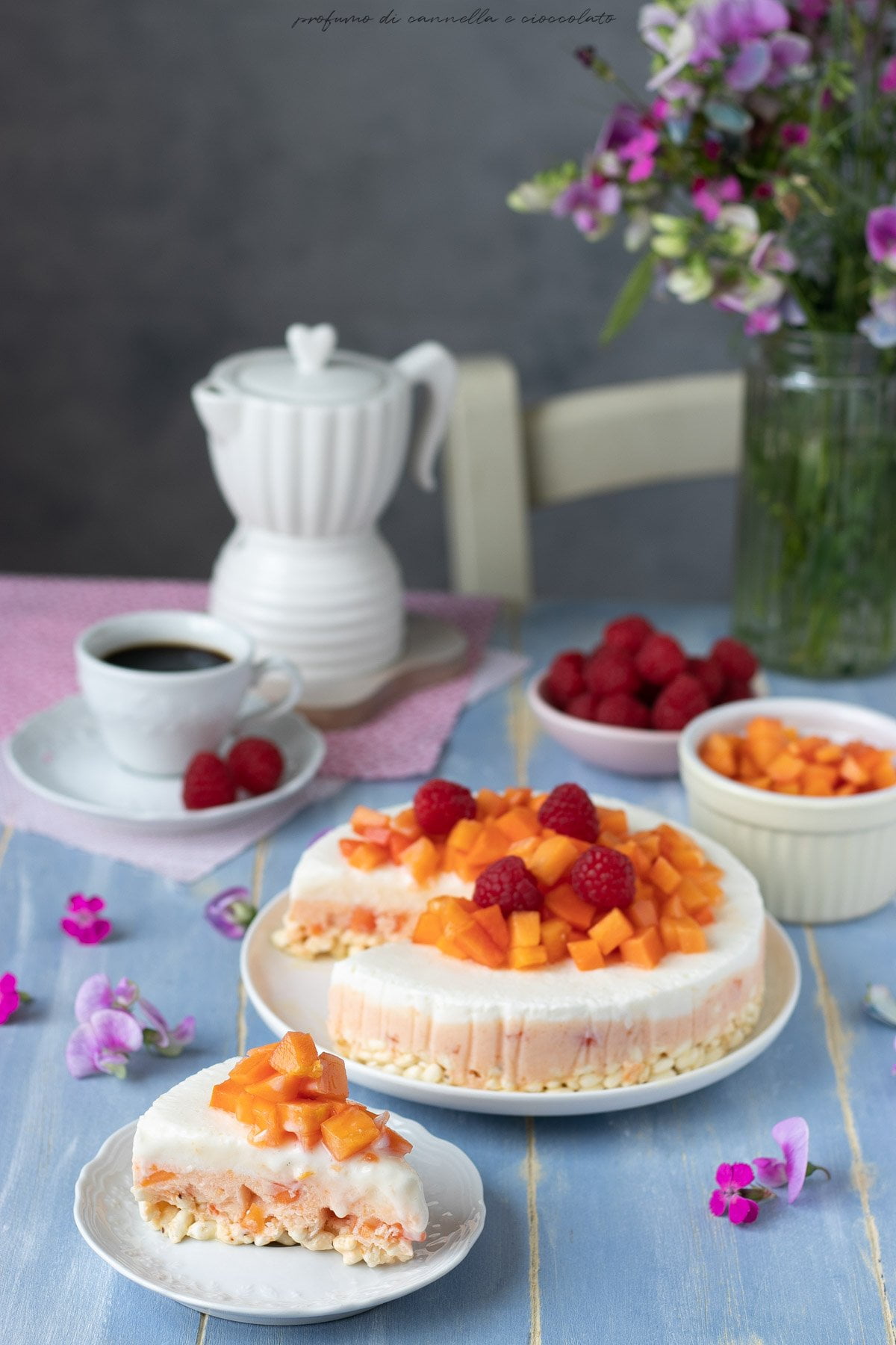 Torta gelato alla papaya