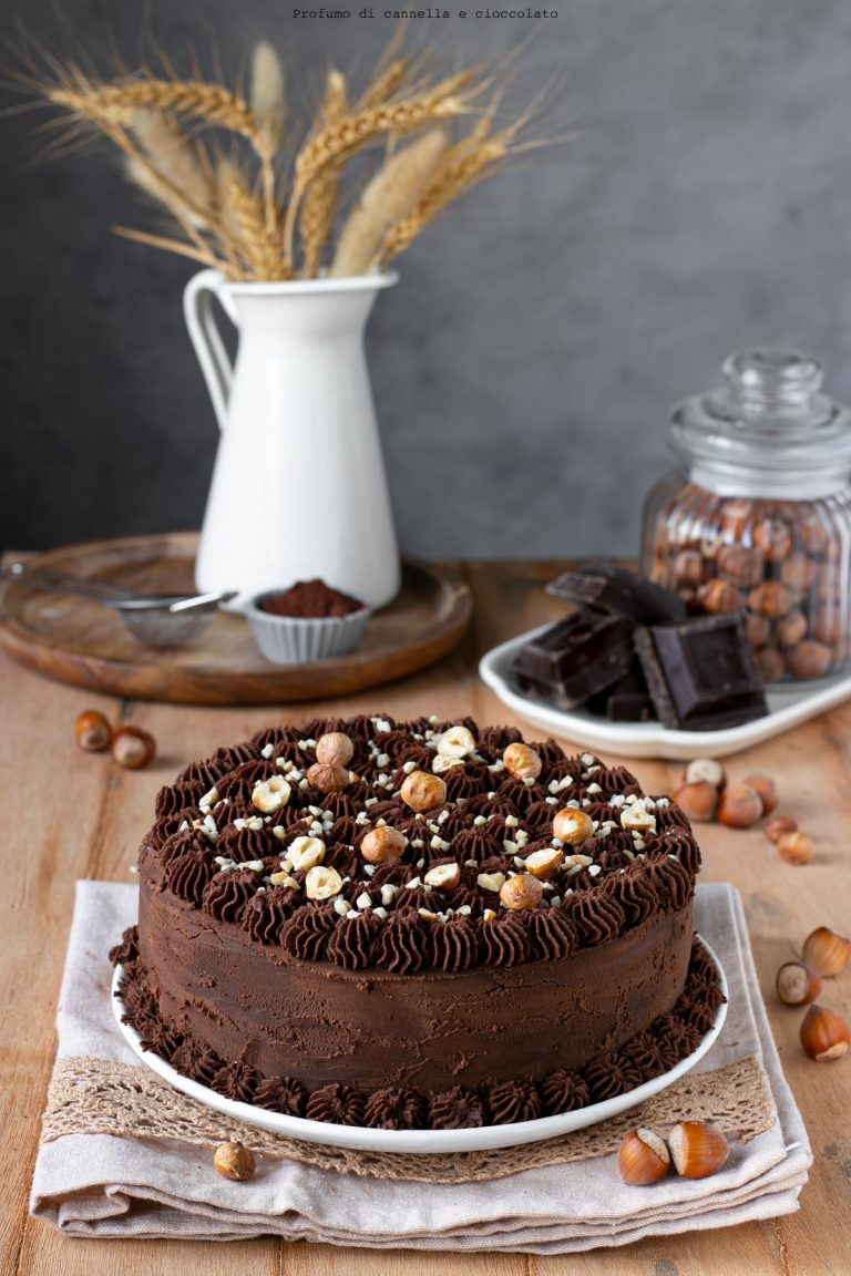 Torta al cioccolato e nocciole | Profumo di Cannella e Cioccolato