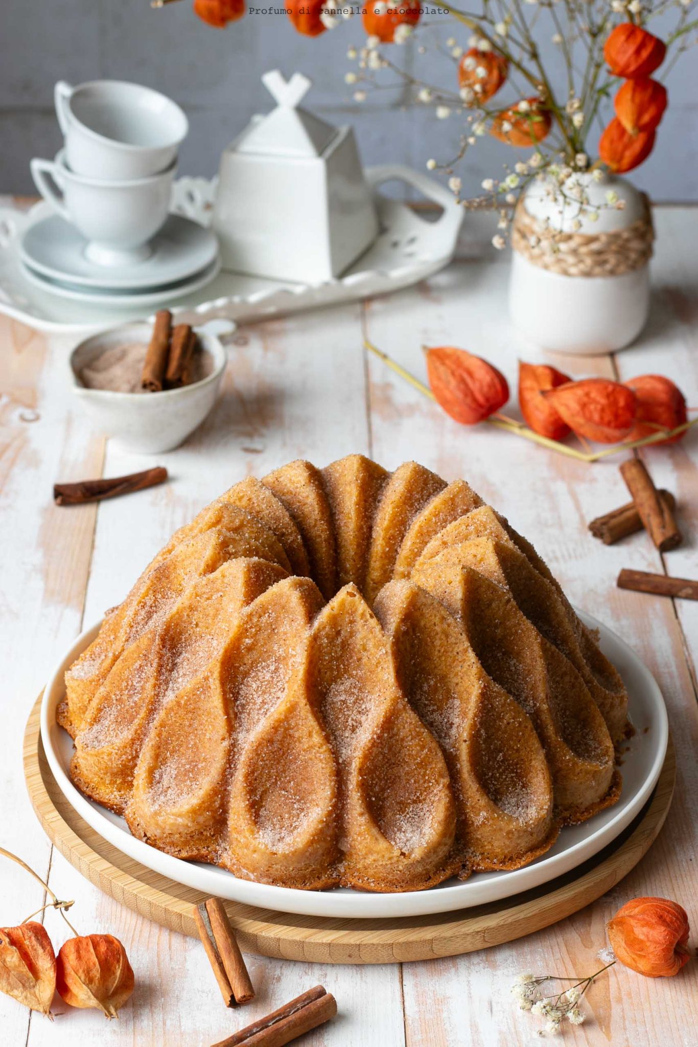Ciambella soffice alla cannella | Profumo di Cannella e Cioccolato
