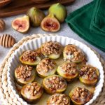 Fichi al forno con gorgonzola e noci